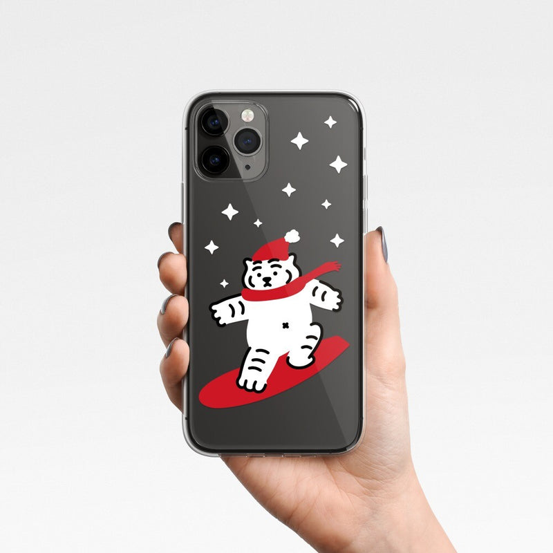 Snowboard tiger 3 types iPhone case