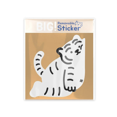 It's OK white tiger big removable sticker
