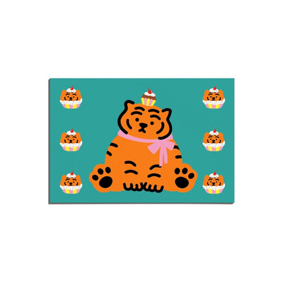 Cupcake Tiger Postcard