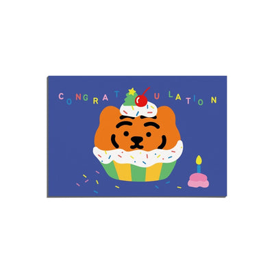 Congratulations Cupcake Postcard