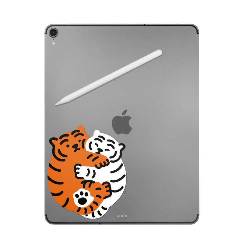 Double tiger big removable sticker