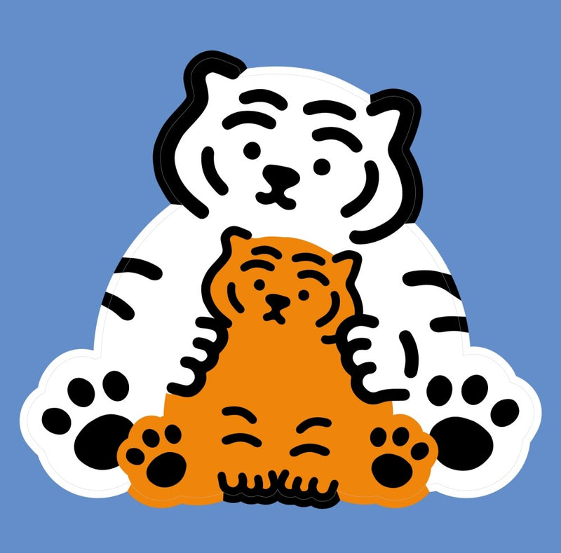 Bebe tiger big removable sticker