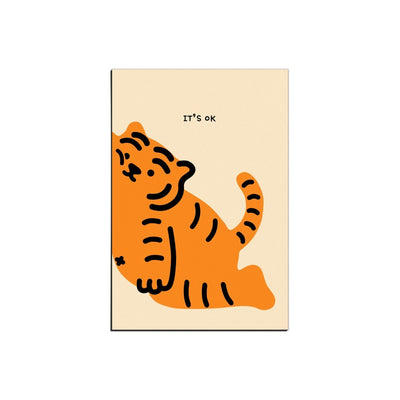 It's OK tiger postcard