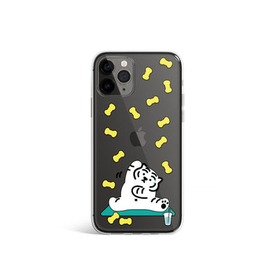 Stretching Tiger 4 Types iPhone Case
