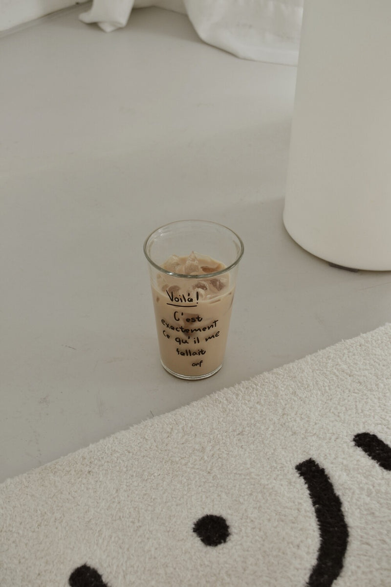 [ROOM 618] Lettering Glass Cup - B