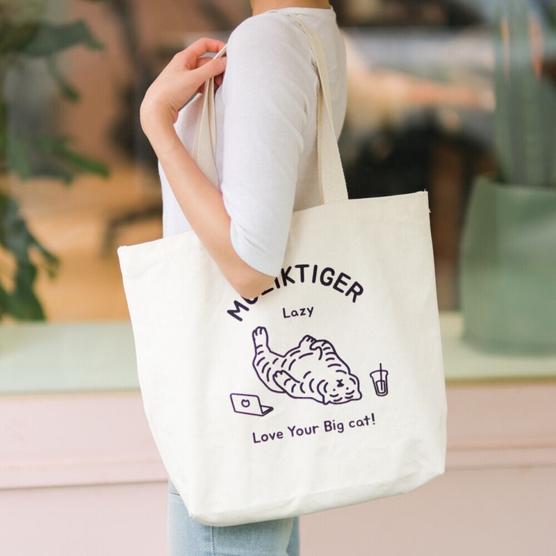 [12PM] Lazy tiger Big Tote Bag