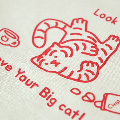 [12PM] Look tiger Big Tote Bag
