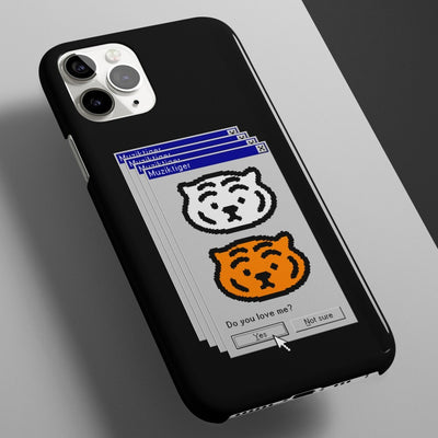 Retro Graphic Tiger 3 Types iPhone Case