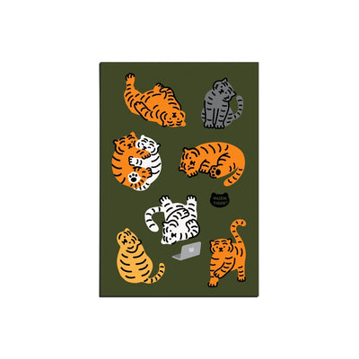 Assemble tiger postcard