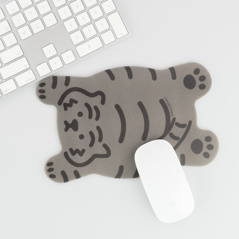 Flat tiger PVC mouse pad 2 types