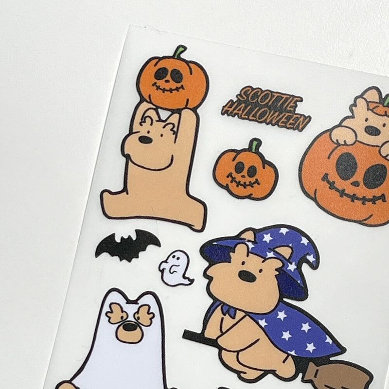 Scotty Halloween Removable Sticker