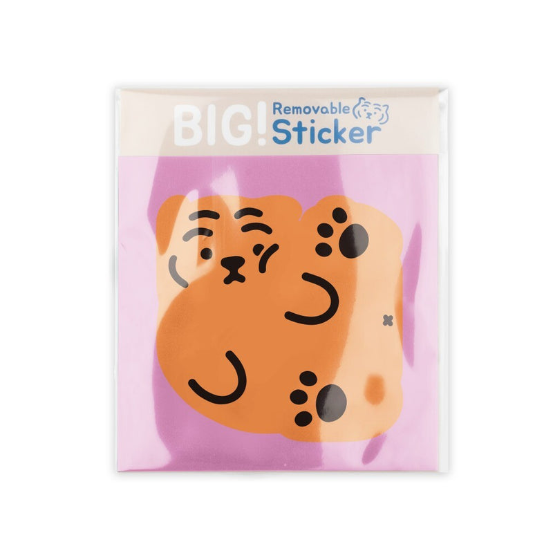 [12PM] Square Tiger Big Removable Sticker