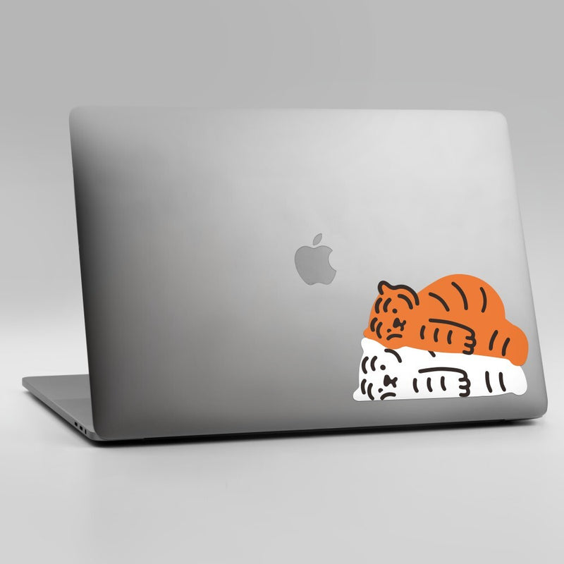 Charging Tiger Big Removable Sticker