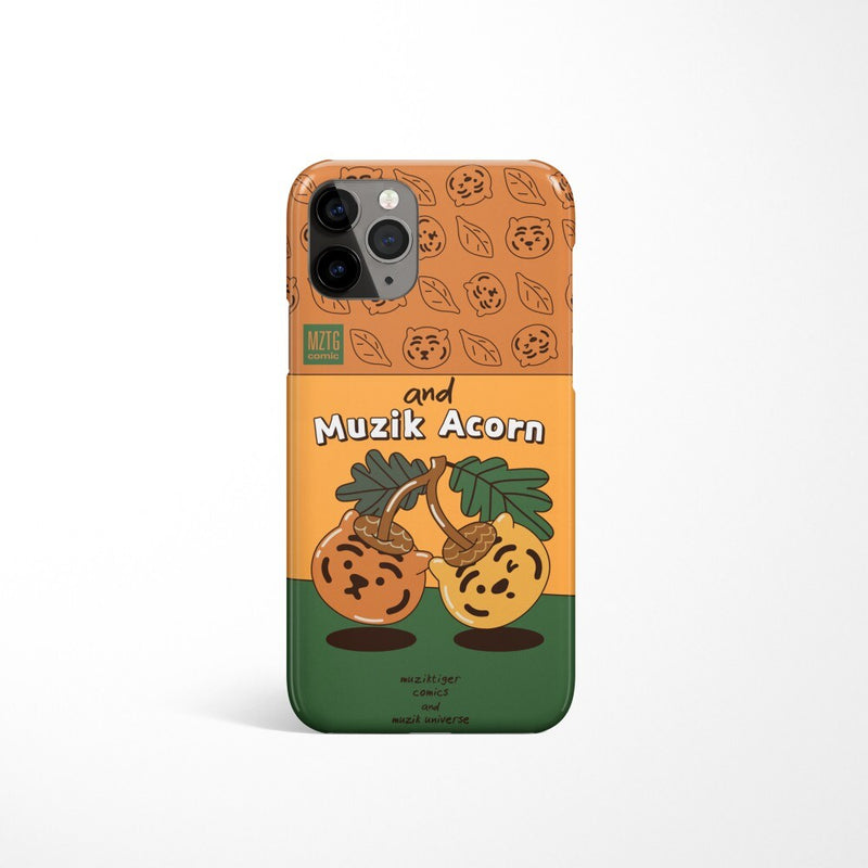 Muzik acorn Tiger 4 types iPhone case