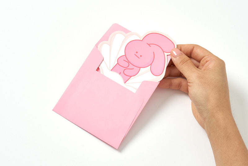 Message card PINK