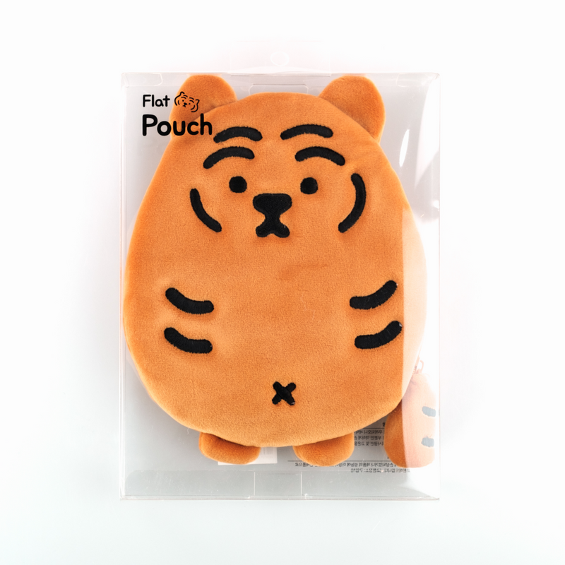 [12PM] Fat Tiger Plush Flat Pouch 2 Types