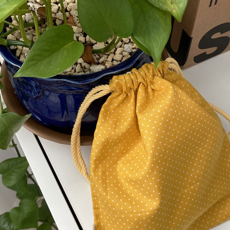 Nungo String Pouch Yellow Dot