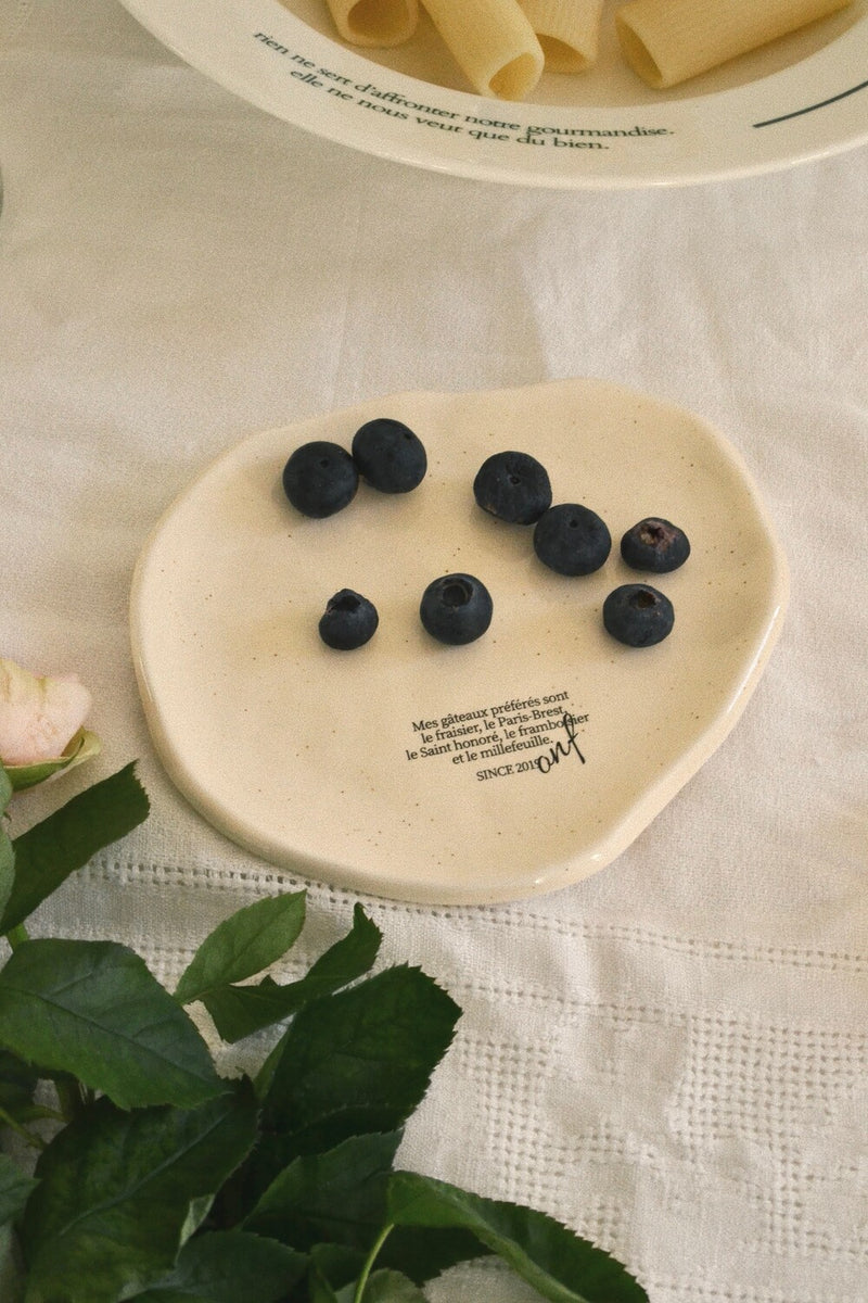 [MINUE] Pebble Plate (sand Beige)