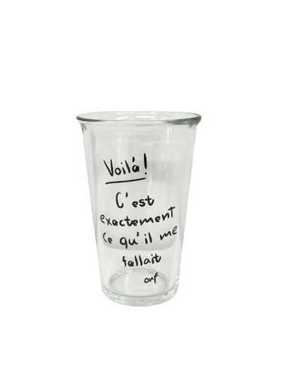 Lettering Glass Cup - B