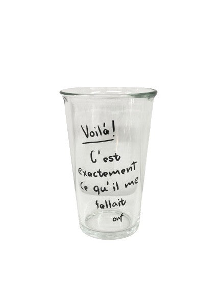 [ROOM 618] Lettering Glass Cup - B