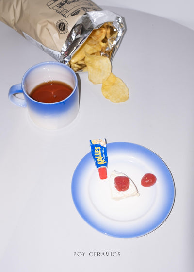 Gredient Mug/plate (blue)