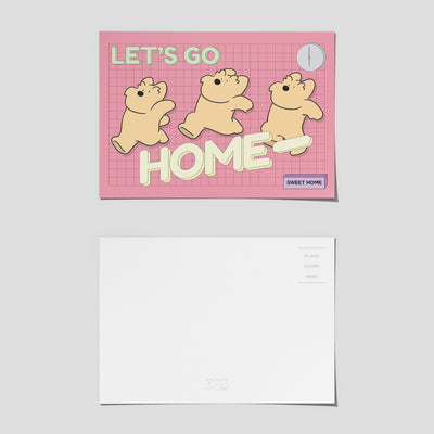 [HODU3"] Let's Go Home Postcard