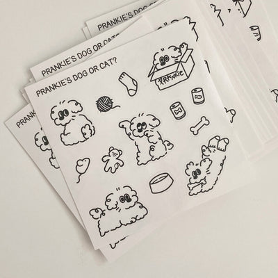 Drawing Pranky 2 types of die-cut stickers