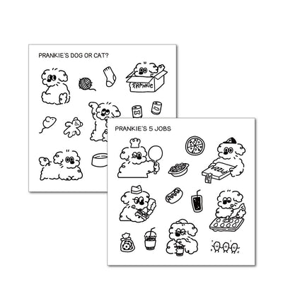 Drawing Pranky 2 types of die-cut stickers