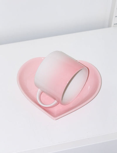 Gredient Mug/plate (pink)