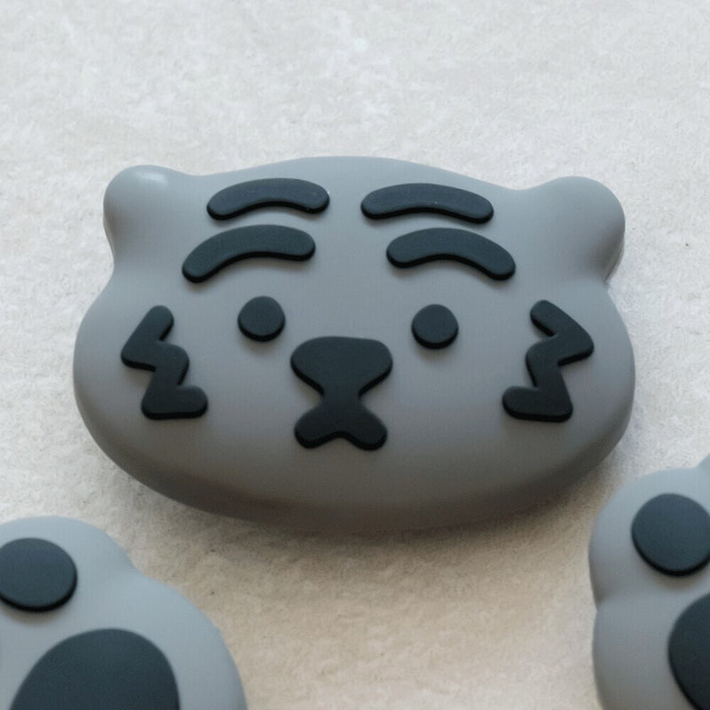 Fat tiger silicon charm 6 types