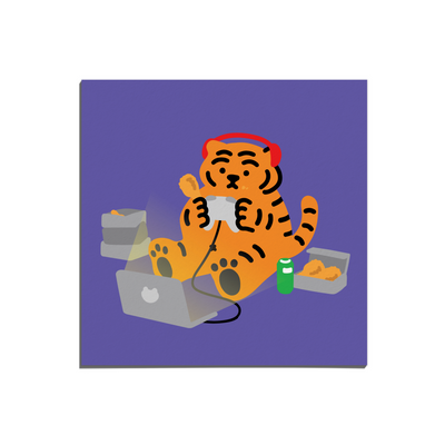 Fat Tiger Mini Postcard 05-08