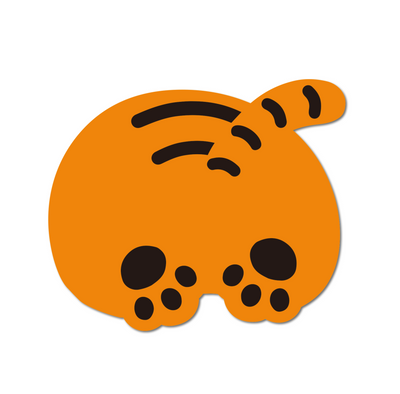 [12PM] Tiger Dumpling Big Removable Sticker
