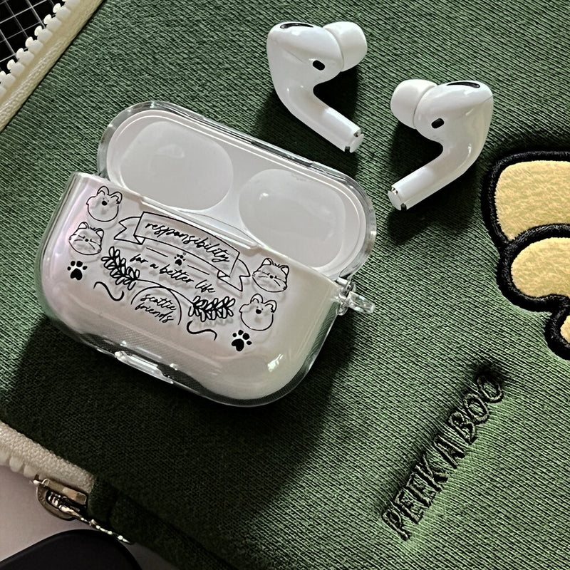LIFE IS BETTER WITH A DOG Transparent AirPods Case