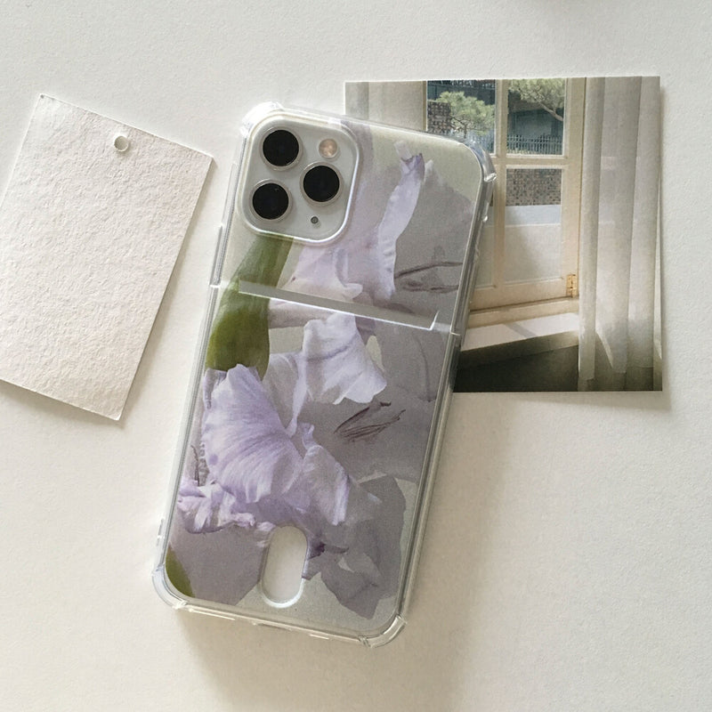 Card Jerry Case Purple Flower