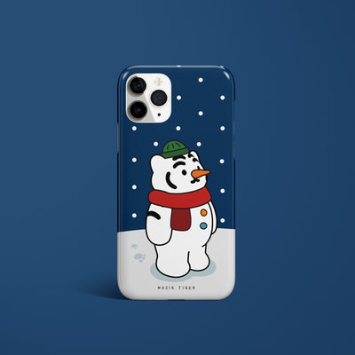 2 types of Snow Tiger iPhone cases