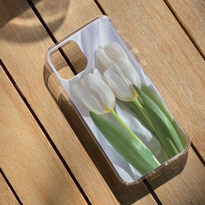 Gel Hard Case White Tulip B