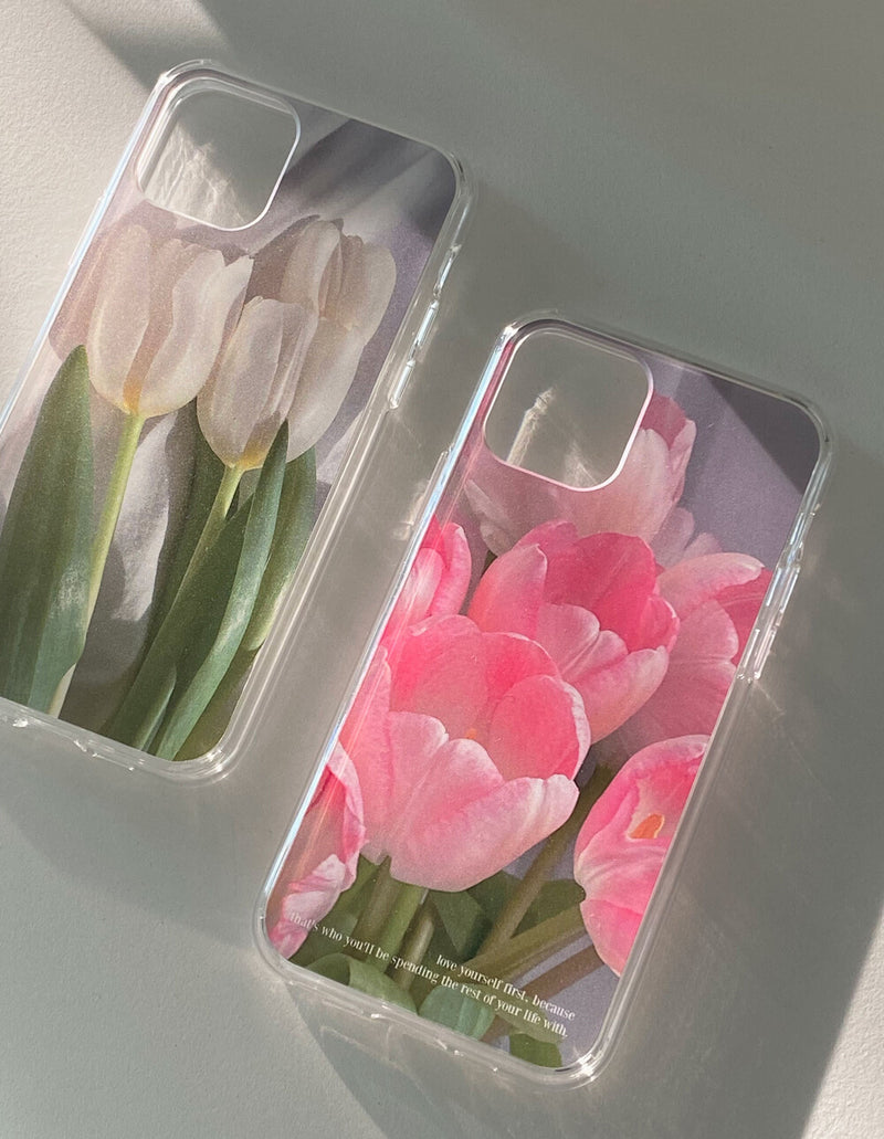 Gel Hard Case Pink Tulip C