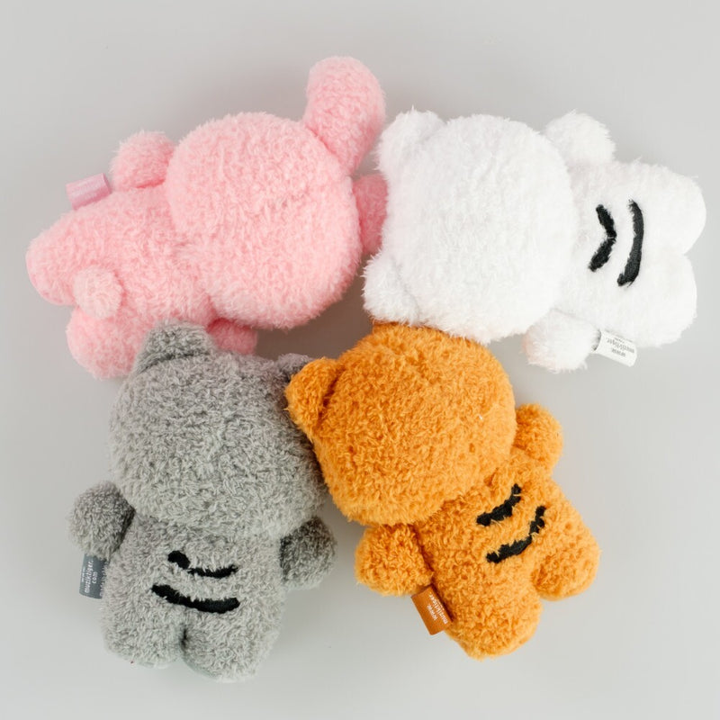Fluffy mini stuffed animals 4 types