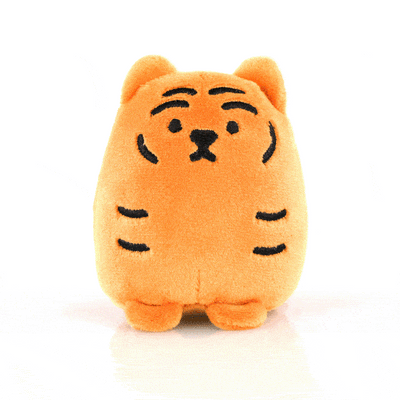Fat tiger plush stress ball