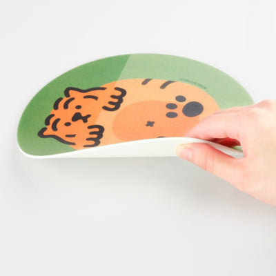 Peekaboo tiger PVC mouse pad