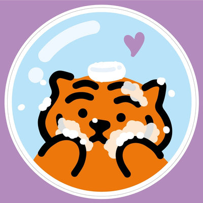[12PM] Pure tiger Big Removable Sticker