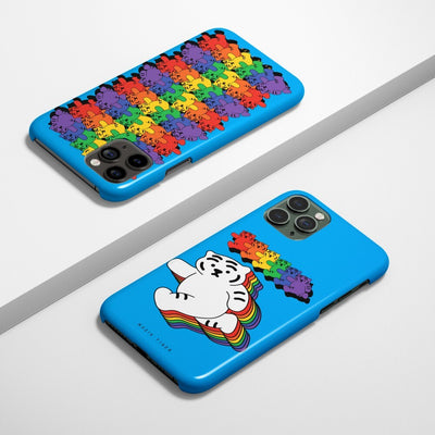 Running rainbow Tiger 4種 iPhoneケース