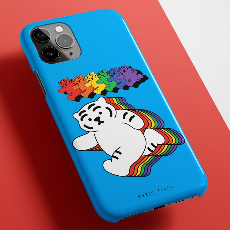 Running rainbow Tiger 4 types iPhone case