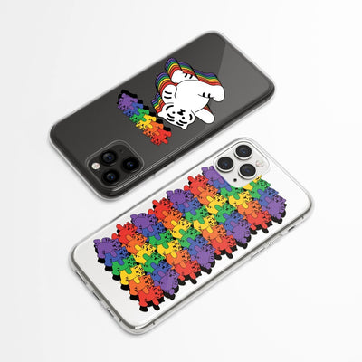 Running rainbow Tiger 4種 iPhoneケース