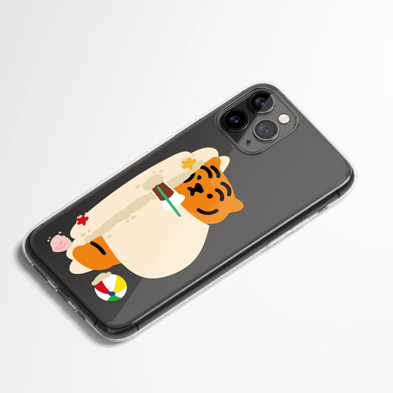 Sandy Beach Tiger 2 Types iPhone Case