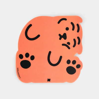 Square tiger PVC mouse pad