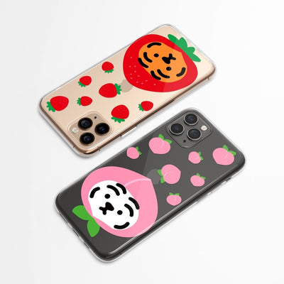 Strawberry Tiger 3 Types iPhone Case