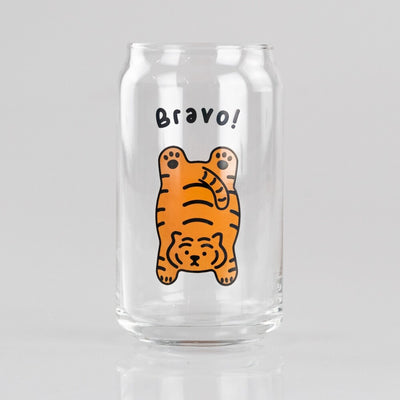 [12PM] Fat Tiger Beer Can Glass 2 Types