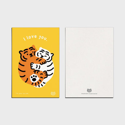 Fat Tiger Message Card 01-05