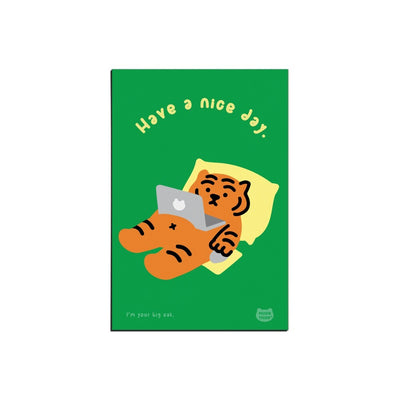 Fat Tiger Message Card 06-10